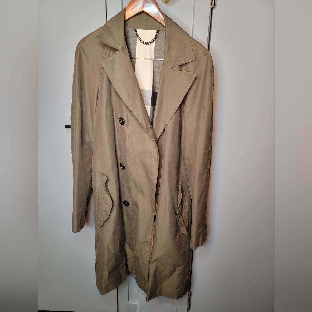 Burberry Prorsum Trench Coat - Olive Green